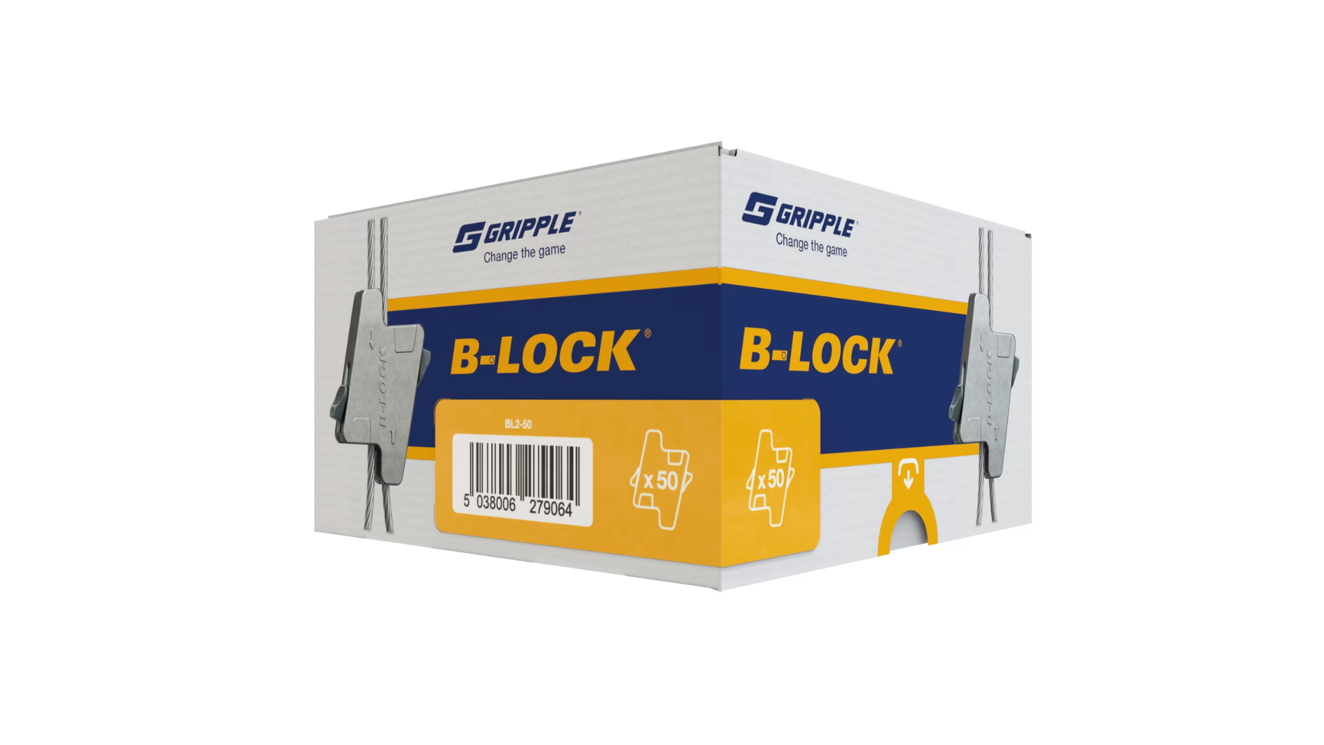 Boîte contenant 50 galets pour câble Ø 1,5 - 2,5 mm - B-LOCK by Gripple