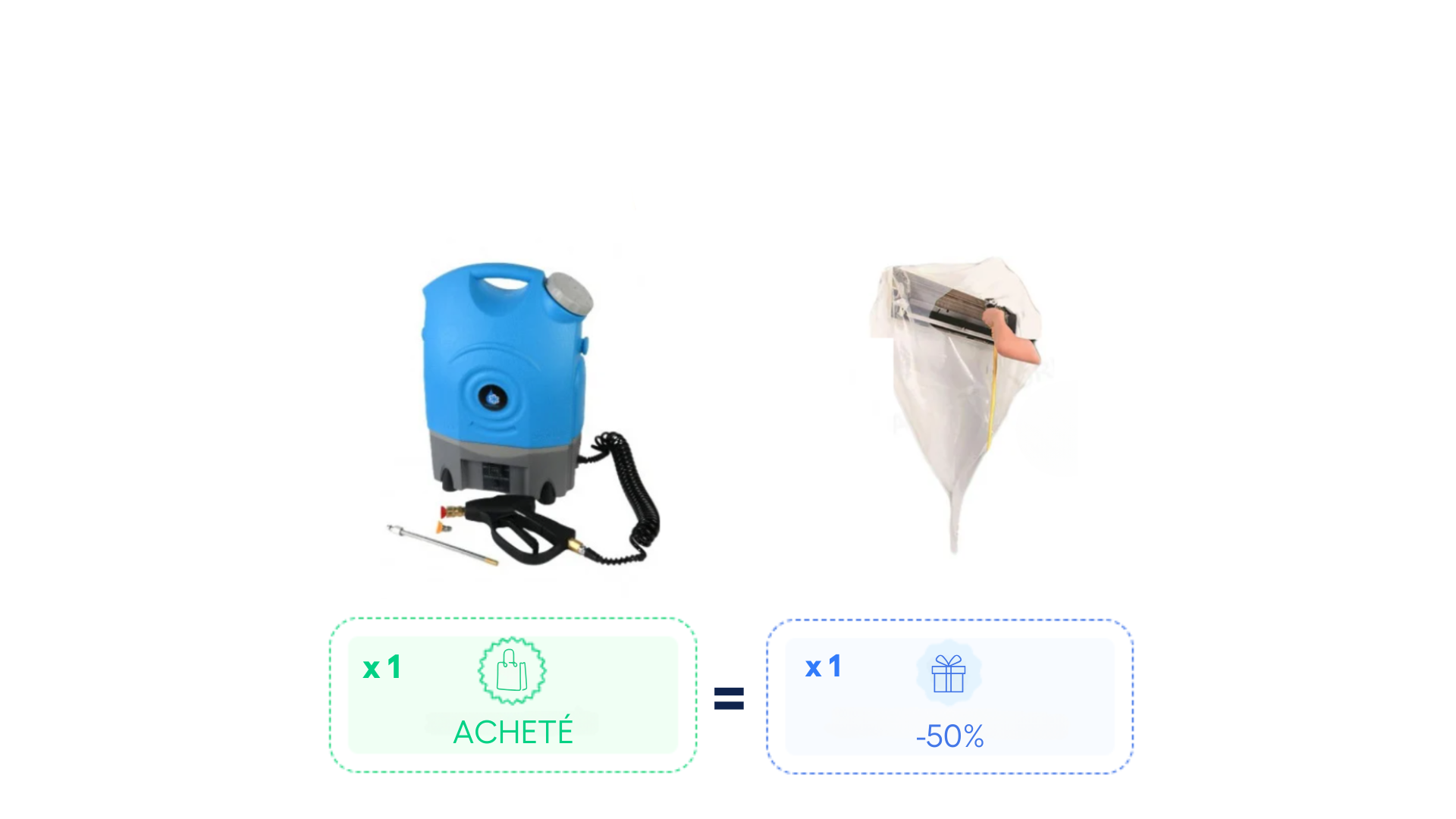 Nettoyeur EASYPRO + lot de 3 bâches à -50% - Easyclim
