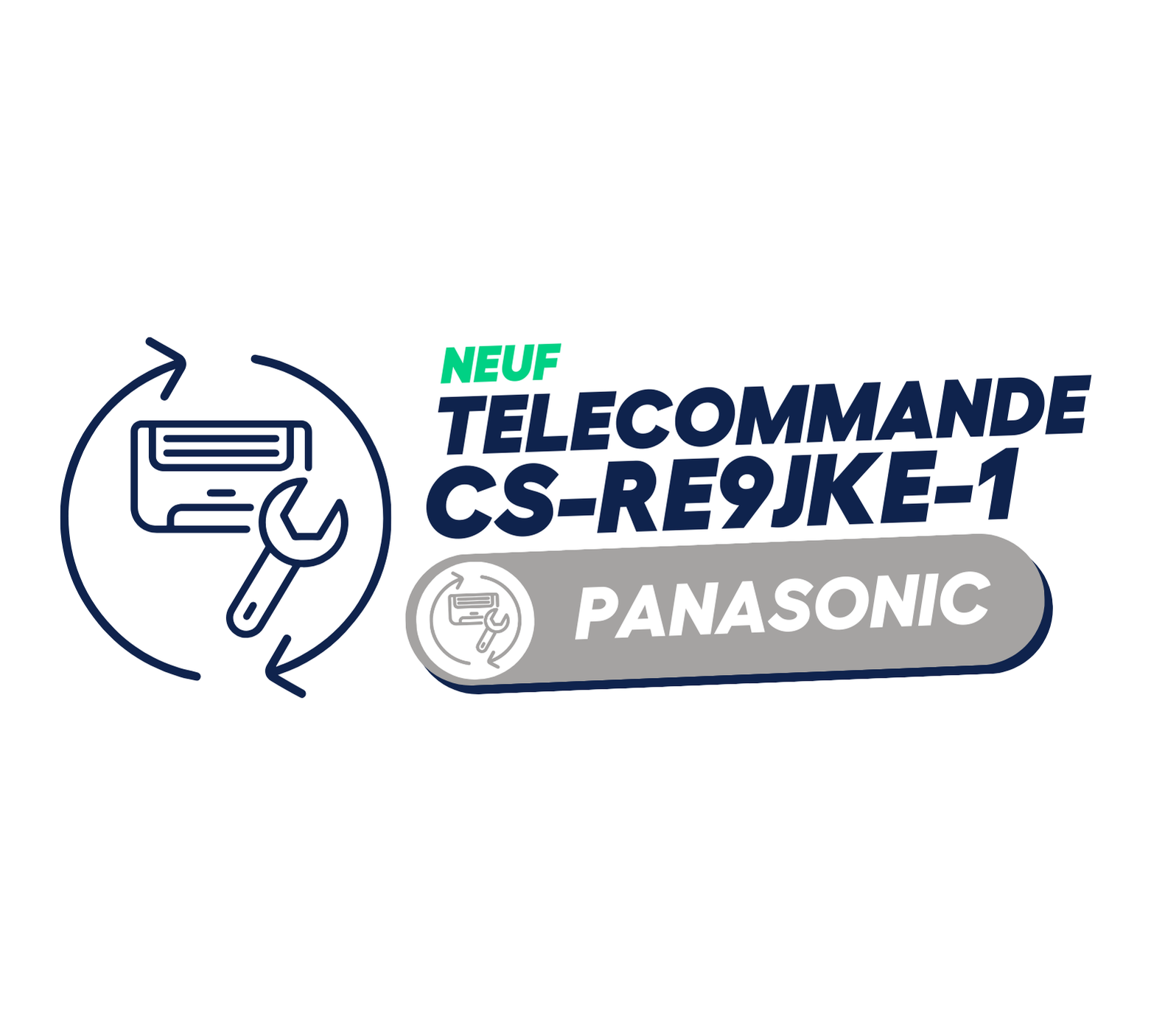 PANASONIC - TÉLÉCOMMANDE pour CS-RE9JKE-1 (neuf)
