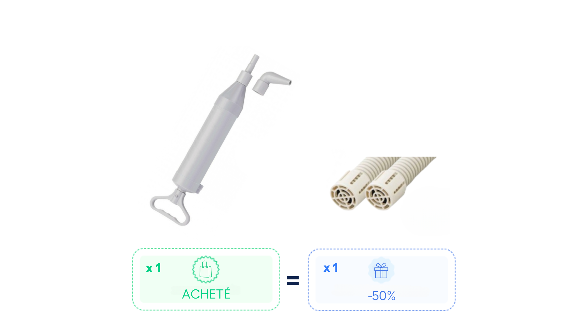 Pack : Pompe manuelle + capuchon à - 50%