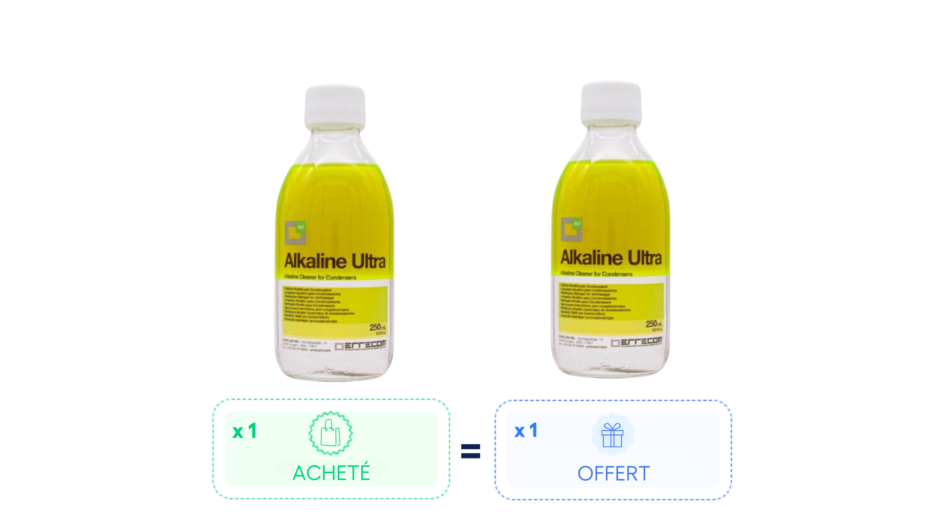 1 ALKALINE ULTRA acheté = 1 offert ! Nettoyant, dégraissant et dépolluant pour condenseur