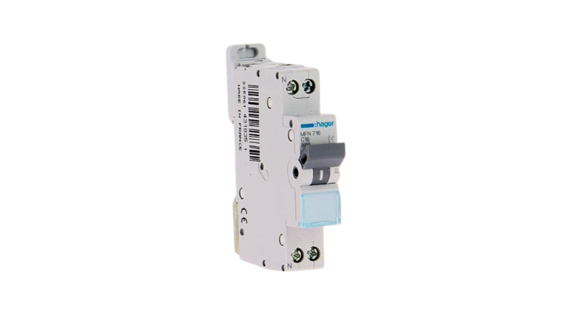 Disjoncteur 1P+N 3KA C10A 1M - HAGER