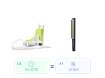 Pack : 2 MiniVerte Silence+ achetées = 1 Lampe de poche OFFERTE