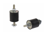 Amortisseurs cylindriques M8 40x40mm 80kg/amort (sachet x4) - VECAMCO