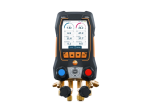 testo 558s kit Smart Vide - Manifold électronique avec sondes de température et de vide sans fil et jeu de 4 flexibles - TESTO