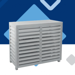 Cache climatisation composite Taille L teck | Aircco