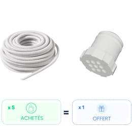 Pack 5 Tuyaux d'évacuation condensats achetés = 1 sachet de 5 Capuchons de protection OFFERT  - IMPERIALE