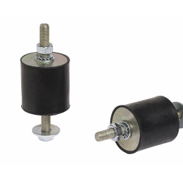 Amortisseurs cylindriques M8 40x40mm 80kg/amort (sachet x4) - VECAMCO