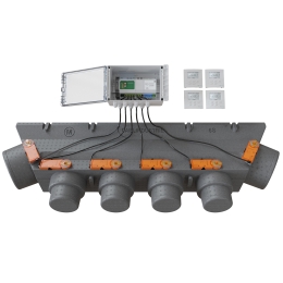 Régulation BAILLZONING - PACK DE REGULATION A 4 ZONES 6 volets motorisés (ecotaxe 0,60€) - BAILLINDUSTIRE